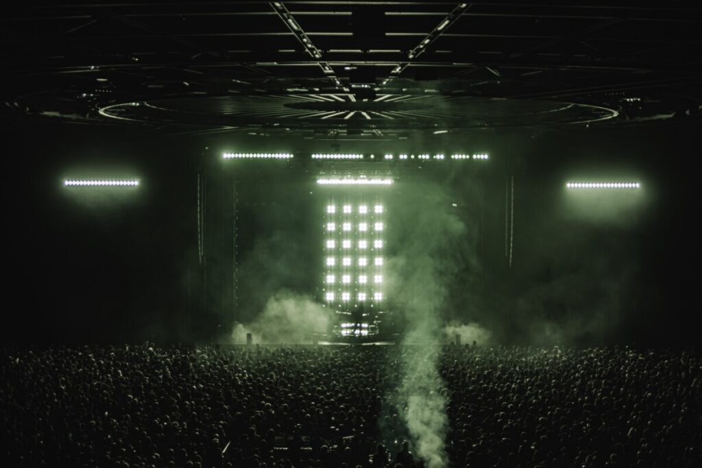 crowd in front of a stage at a Ben Böhmer concert produced by 1314