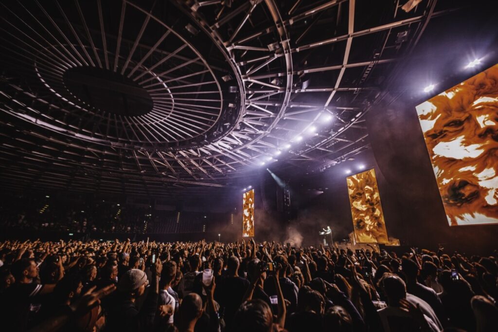 crowd in front of a stage at a Ben Böhmer concert produced by 1314