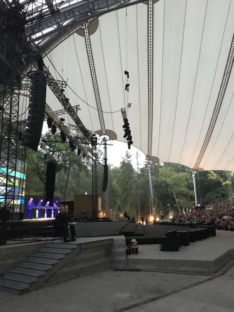 Stage of a Kraftwerk concert produced by 1314